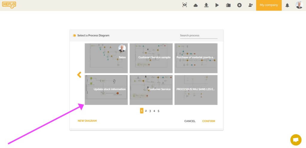 Update a record by running a process