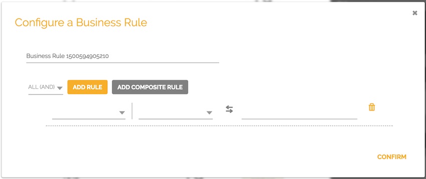Configuration of Business Rules